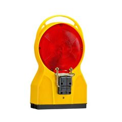  Baustelleneinrichtung Bestseller  Wemas Warn- und Bakenleuchte-TL FUTURE rot beidseitig, Gehäuse gelb, mit Halter 12451741